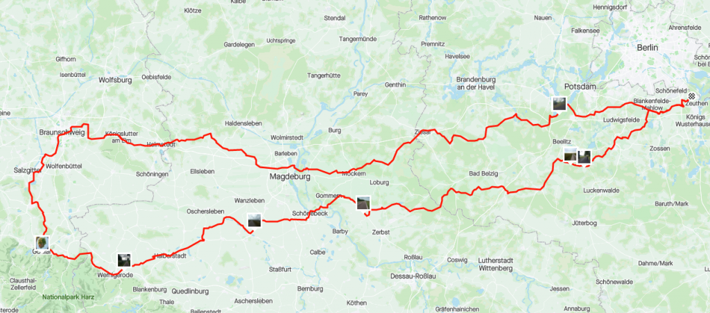 Der Track nach Goslar
